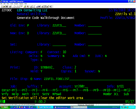 ZZTDOC technical source code walkthrough documentation - Natural